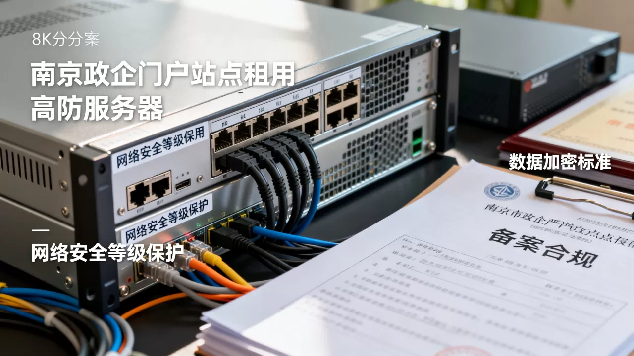南京政企门户站点租高防服务器要看哪些合规项