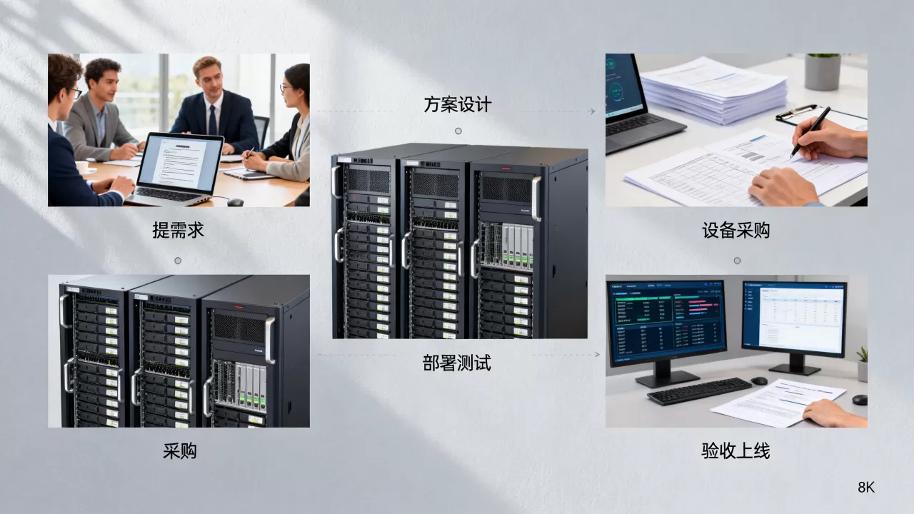 服务器租用完整流程是什么，如何从提需求到验收上线？