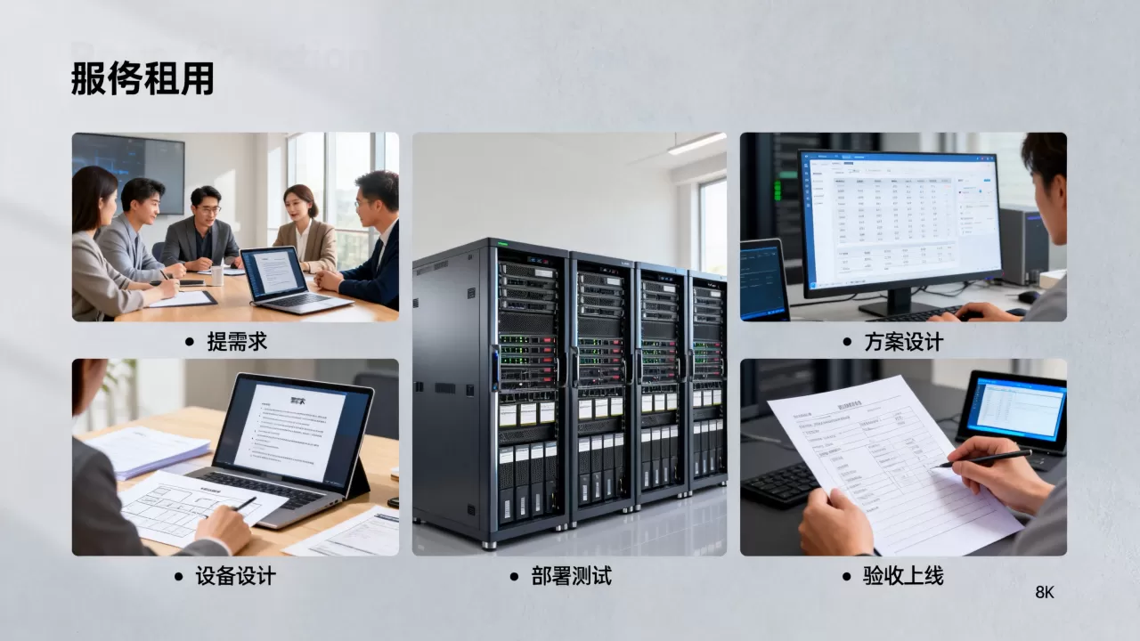 服务器租用完整流程是什么，如何从提需求到验收上线？