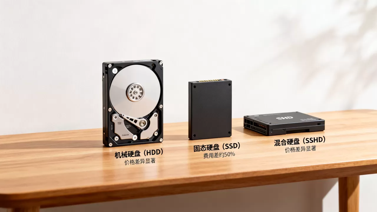 新手租服务器选不同硬盘类型费用差多少？，服务器硬盘价格差异大吗
