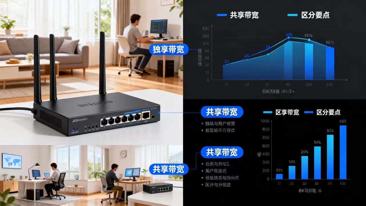 独享带宽和共享带宽新手怎么区分,选购时有哪些区别要注意? 独享带宽和共享带宽新手怎么区分,选购时有哪些区别要注意?