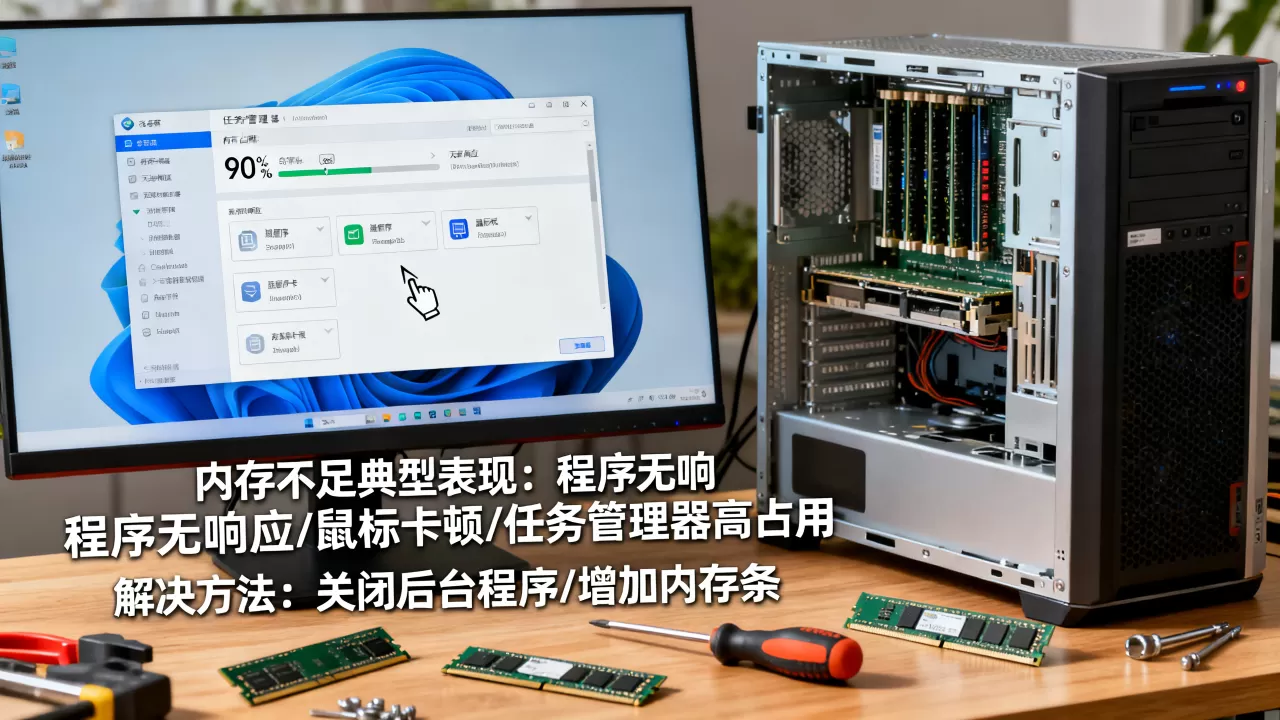 服务器内存不够用时的几种典型表现,电脑卡顿反应慢怎么办? 服务器内存不够用时的几种典型表现,电脑卡顿反应慢怎么办?