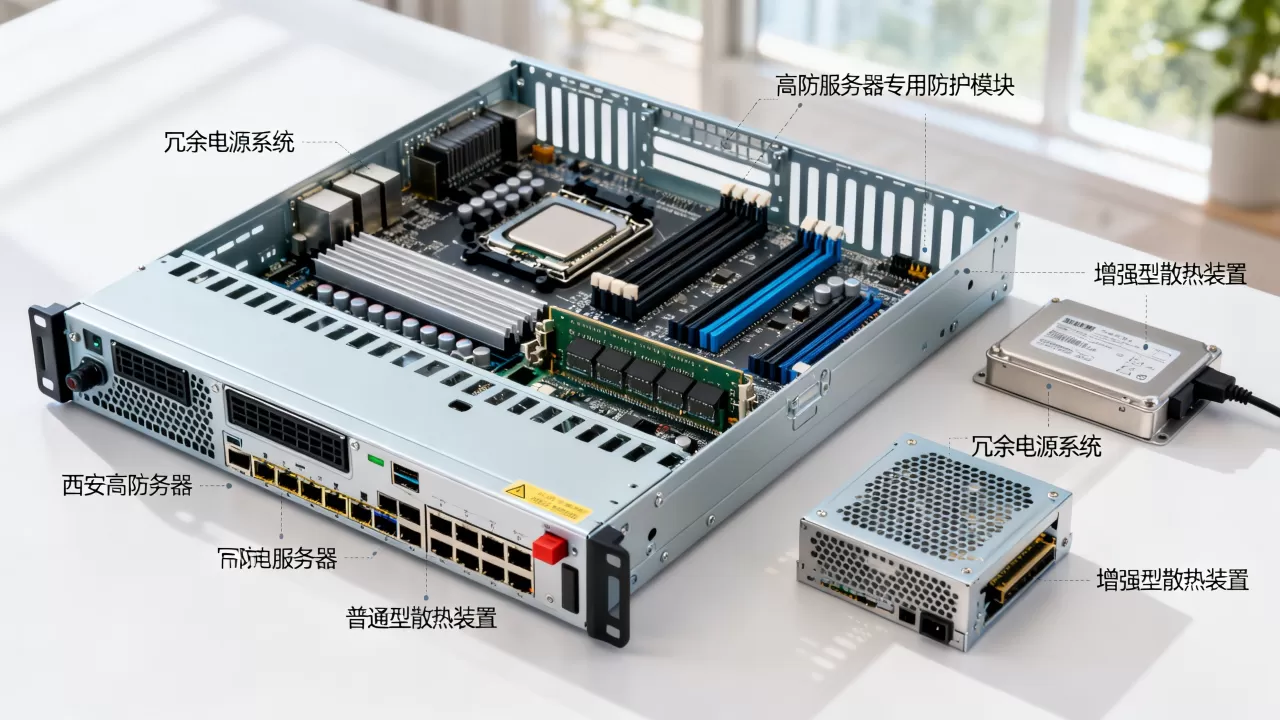 西安高防服务器为什么比普通服务器贵？贵在哪些方面