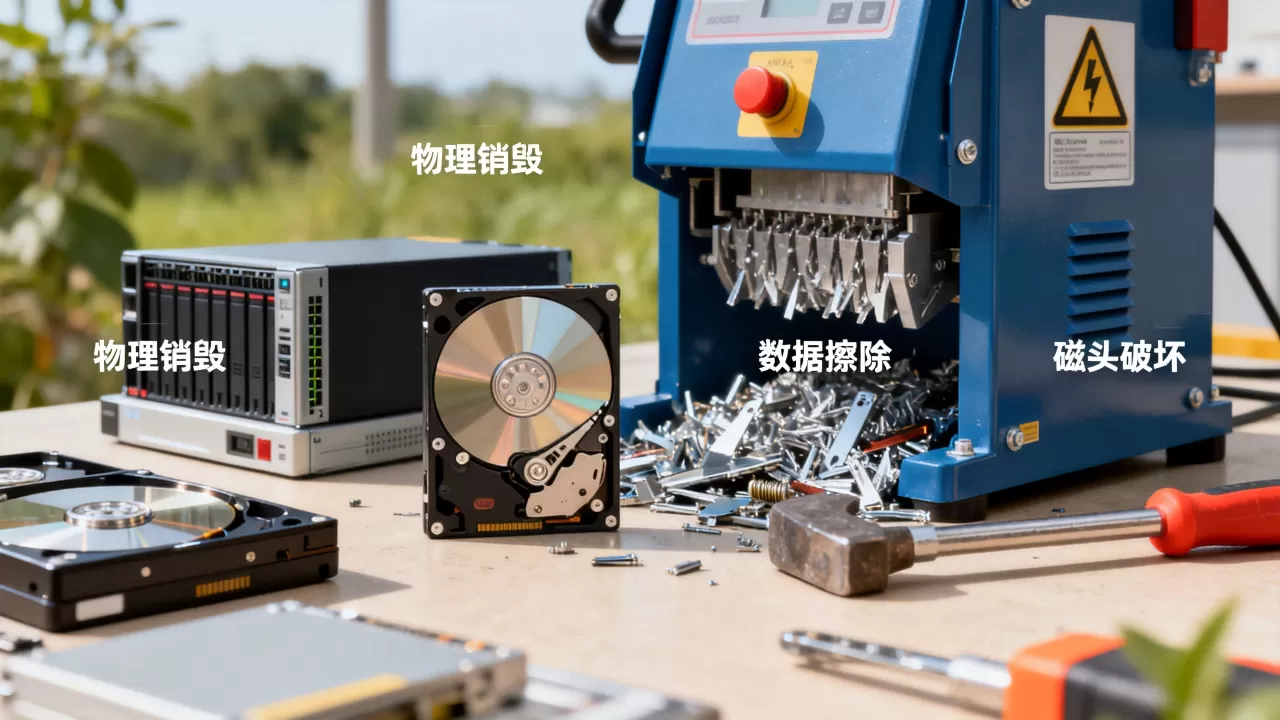 退租服务器硬盘数据销毁的常见方式有哪些？数据安全如何保障？