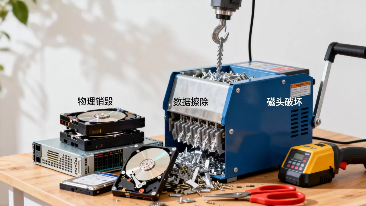 退租服务器硬盘数据销毁的常见方式有哪些？数据安全如何保障？