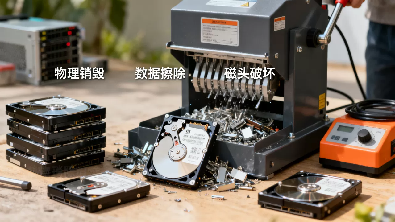 退租服务器硬盘数据销毁的常见方式有哪些？数据安全如何保障？