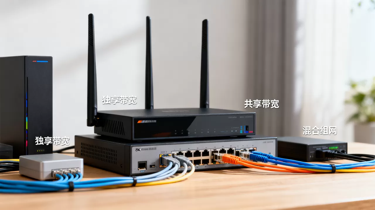 西安独享与共享带宽混用怎么组网?混合带宽方案 西安独享与共享带宽混用怎么组网?混合带宽方案