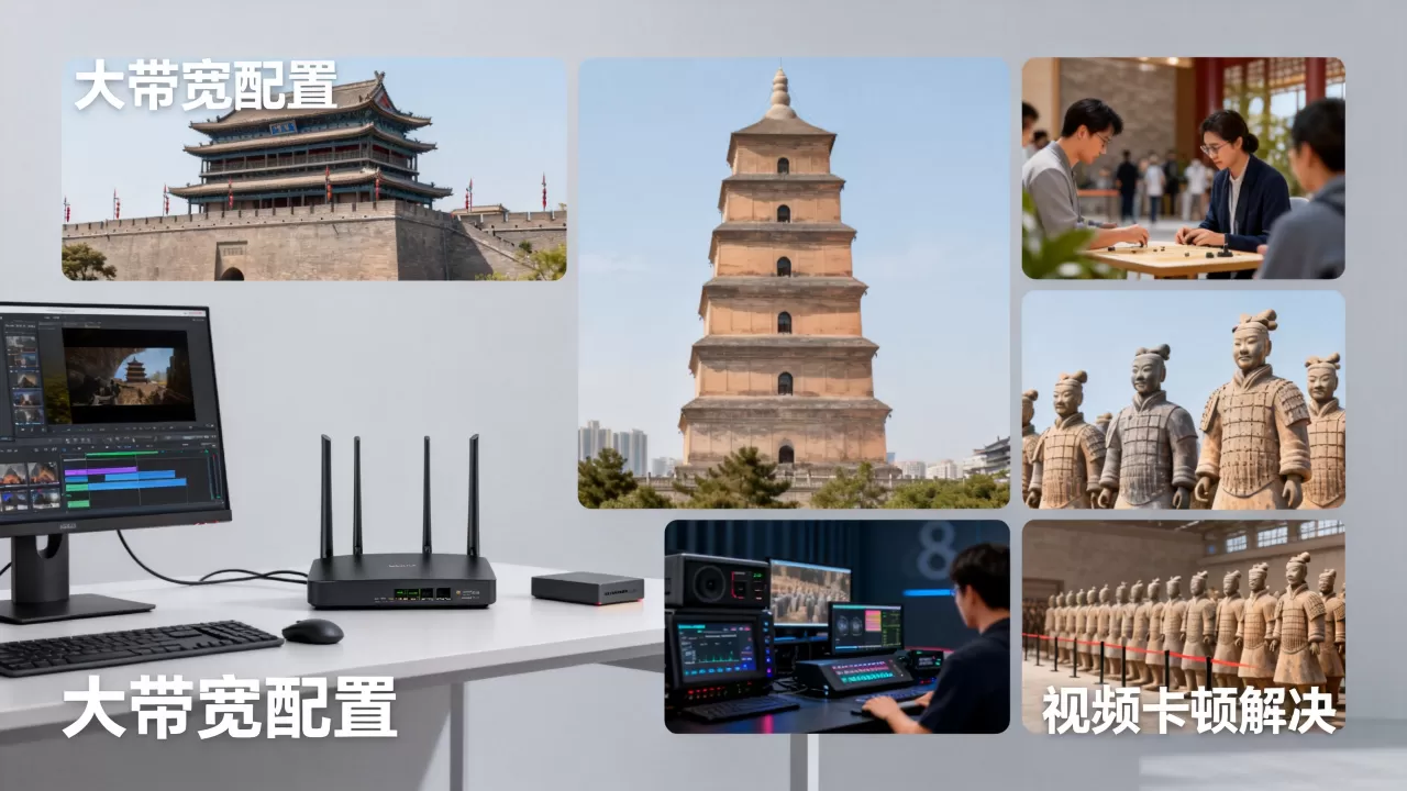西安文旅宣传短视频大带宽怎么配置？视频卡顿怎么办