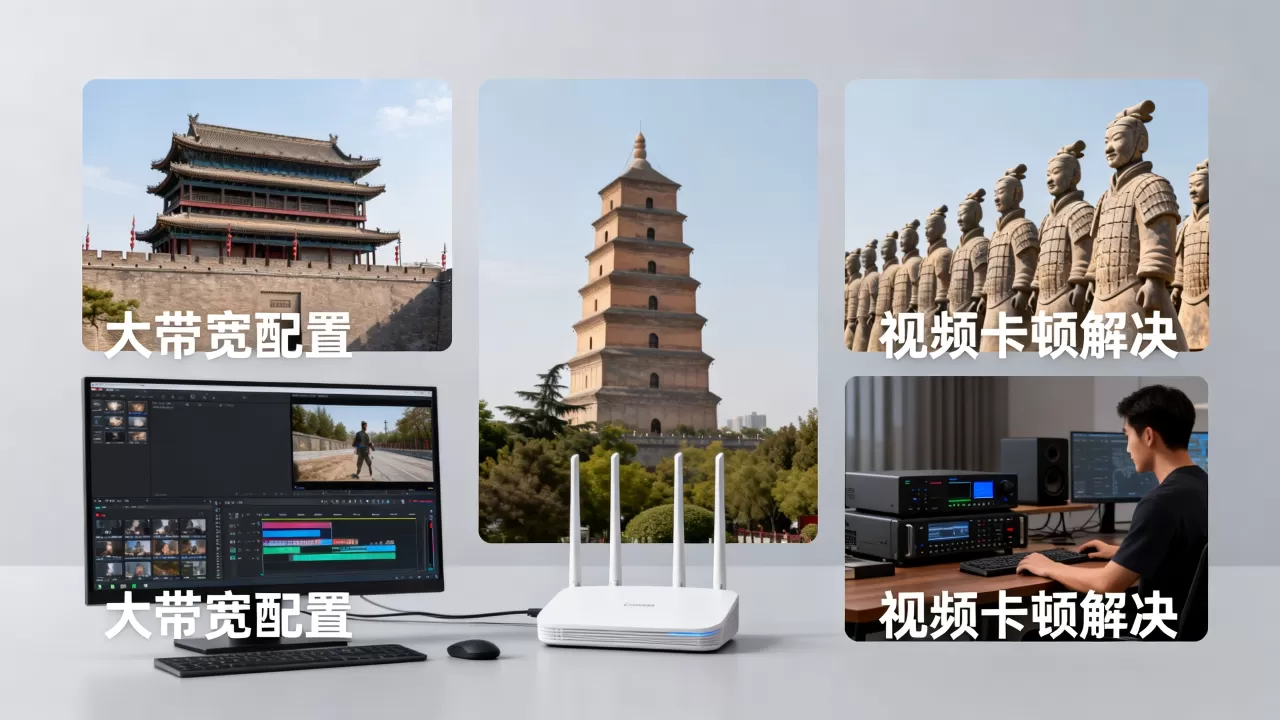 西安文旅宣传短视频大带宽怎么配置？视频卡顿怎么办
