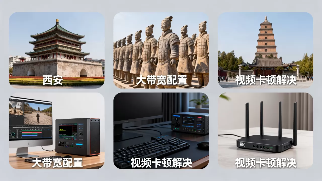西安文旅宣传短视频大带宽怎么配置？视频卡顿怎么办