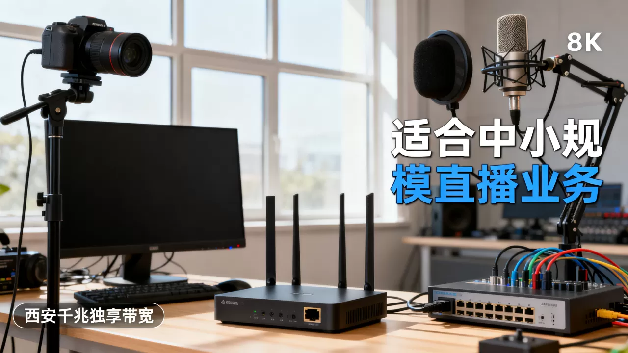 西安千兆独享带宽适合什么规模的直播业务？，怎么选