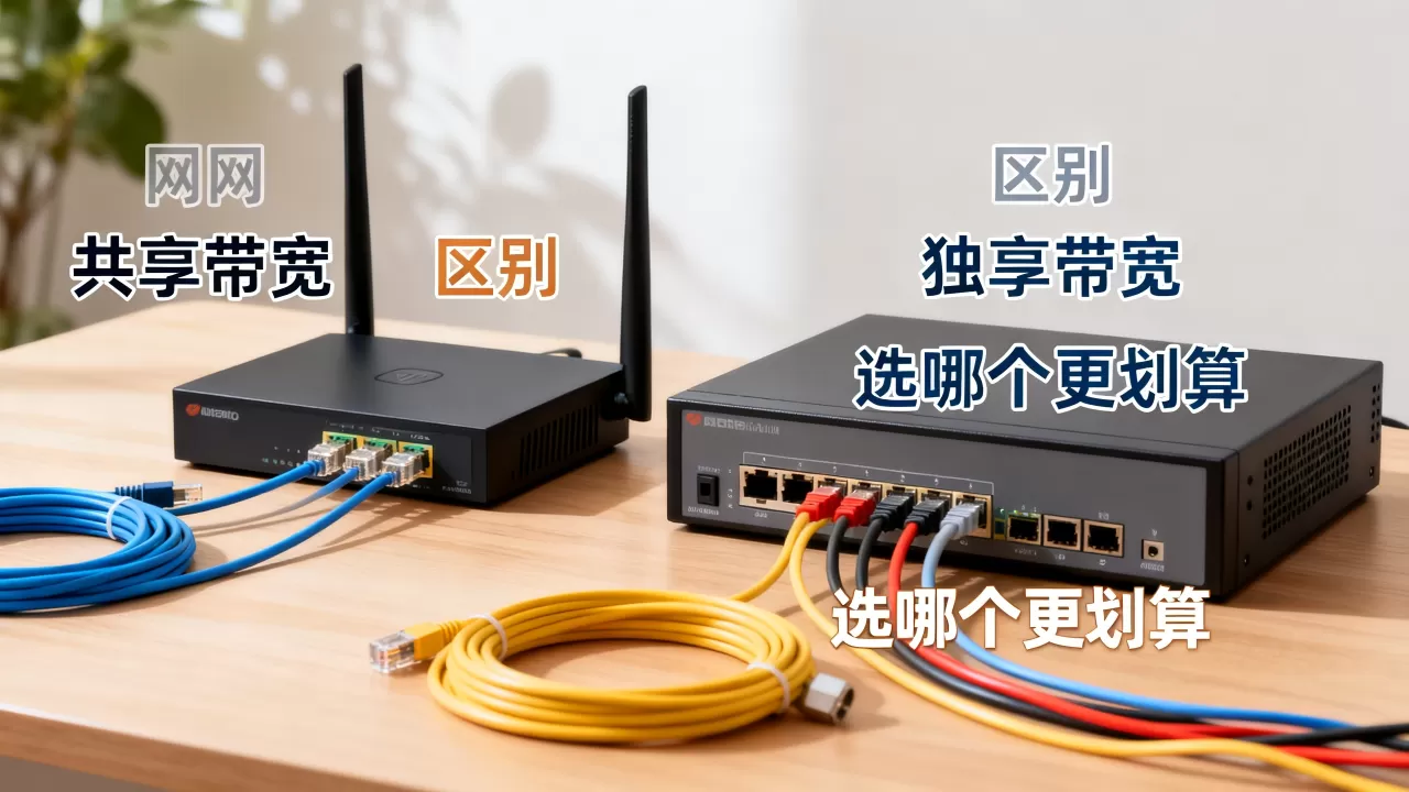 西安共享带宽和独享带宽的区别一次讲清，选哪个更划算？