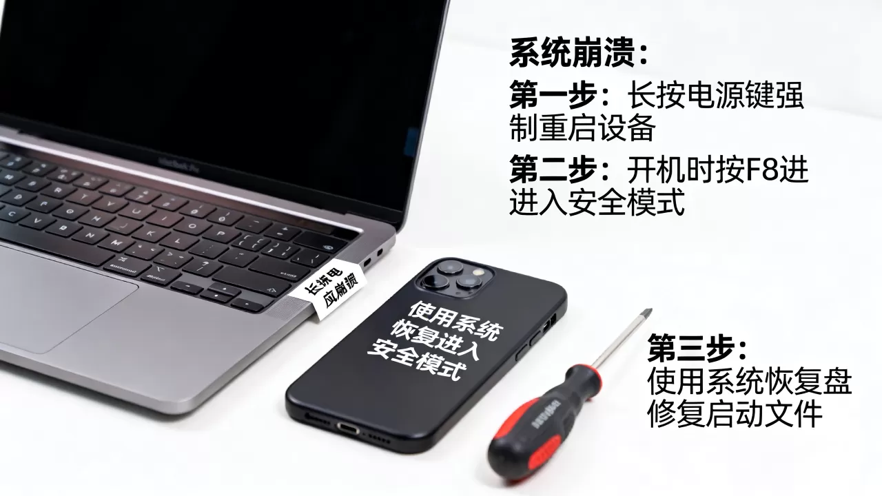 系统崩溃无法启动时如何应急处理？有哪些关键步骤？
