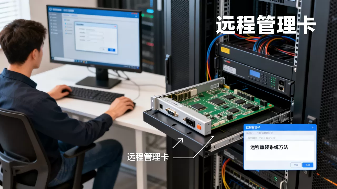 远程管理卡让运维不用跑机房就能重装系统吗？远程管理卡远程重装系统方法