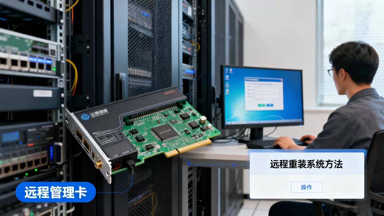 远程管理卡让运维不用跑机房就能重装系统吗？远程管理卡远程重装系统方法