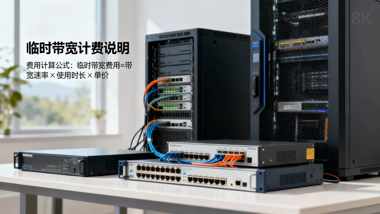 迁移期间临时带宽如何计费？费用计算公式是什么？