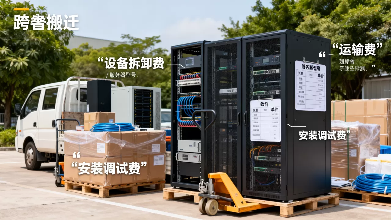 跨机房搬迁服务器费用构成有哪些,服务器搬迁报价明细包含哪些项目 跨机房搬迁服务器费用构成有哪些,服务器搬迁报价明细包含哪些项目