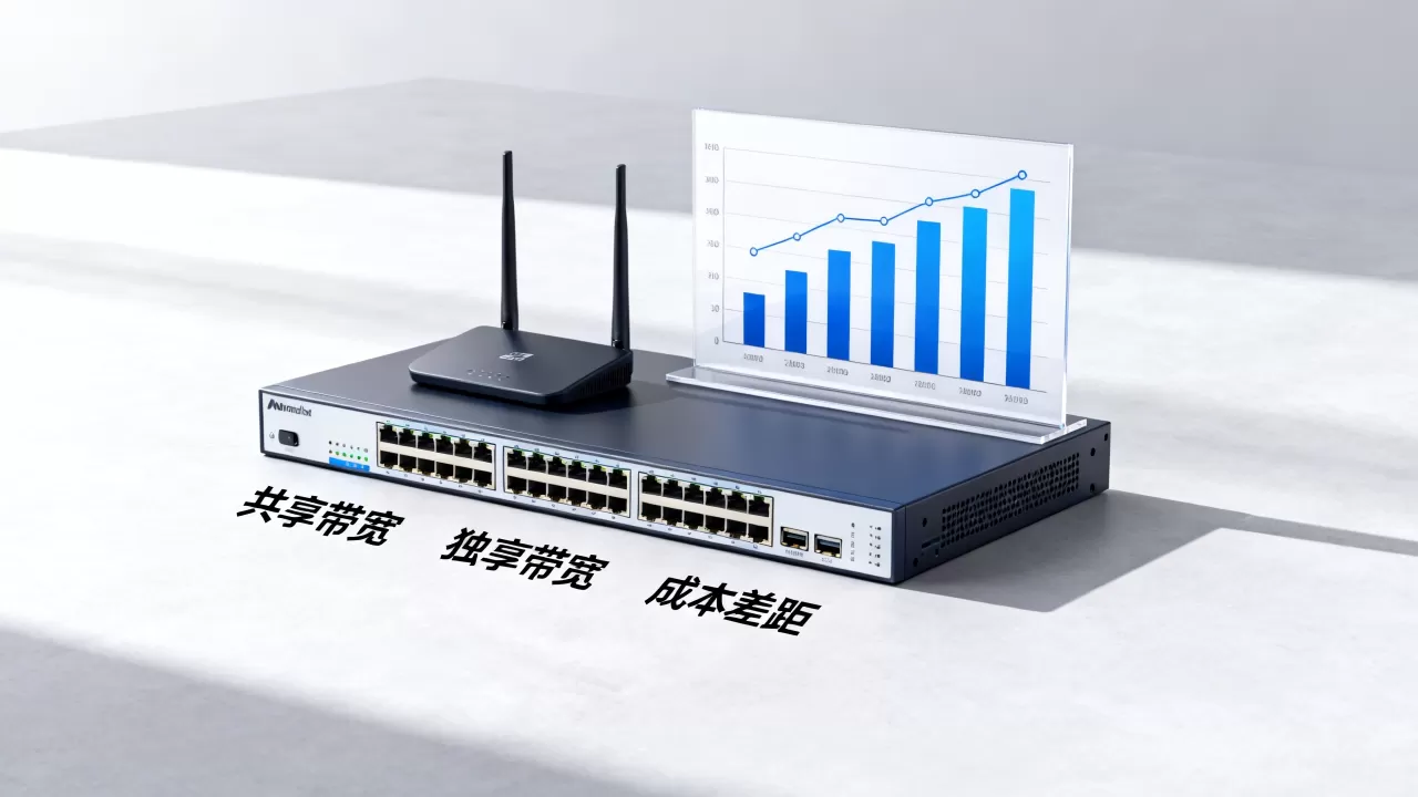 共享带宽与独享带宽的成本差距有多大 共享带宽与独享带宽的成本差距有多大