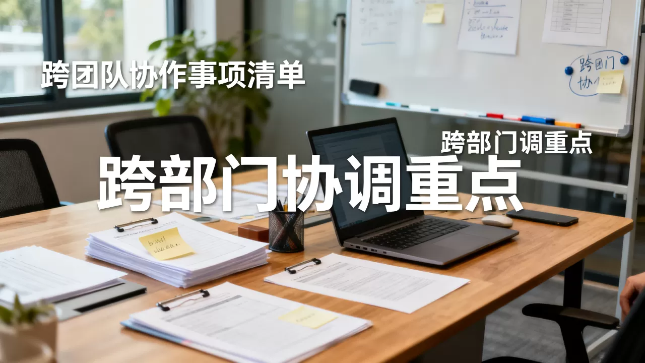 演练涉及的跨团队协作事项清单怎么列?跨部门协调重点整理 演练涉及的跨团队协作事项清单怎么列?跨部门协调重点整理