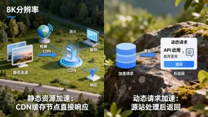 静态资源和动态请求在加速处理上有何不同，CDN静态资源与动态请求加速区别