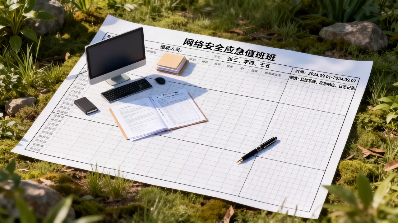 攻击发生前如何排好值班分工?网络安全应急值班表模板 攻击发生前如何排好值班分工?网络安全应急值班表模板