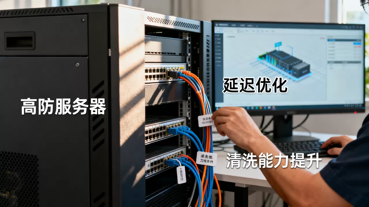 游戏业务选高防服务器延迟高怎么办，高防服务器清洗能力不足如何解决