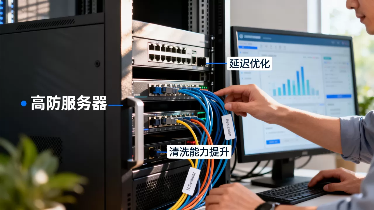 游戏业务选高防服务器延迟高怎么办，高防服务器清洗能力不足如何解决