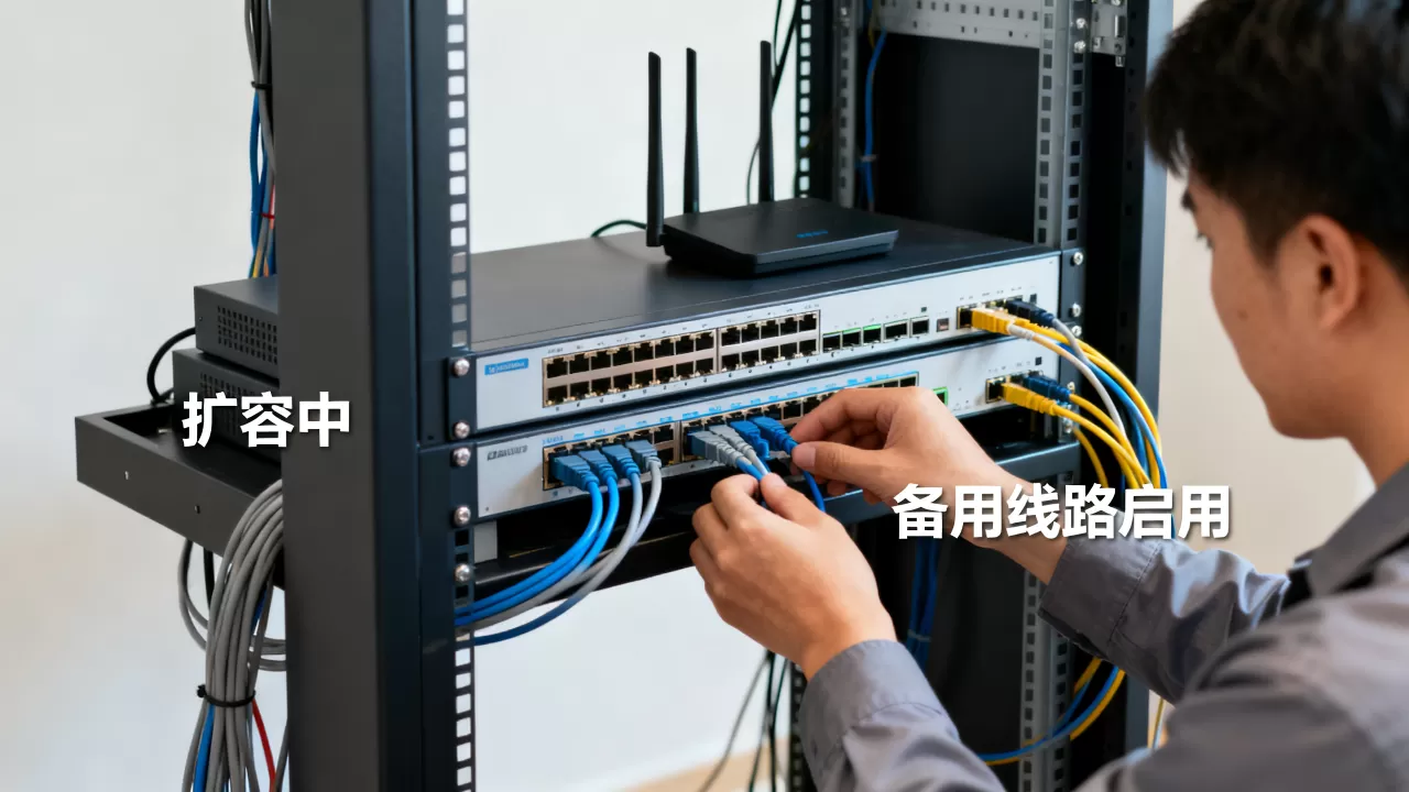 先扩容还是先启用备用线路?网络扩容与备用线路启用顺序 先扩容还是先启用备用线路?网络扩容与备用线路启用顺序
