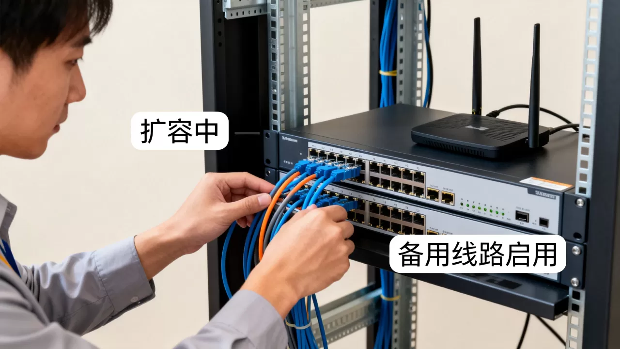 先扩容还是先启用备用线路?网络扩容与备用线路启用顺序 先扩容还是先启用备用线路?网络扩容与备用线路启用顺序