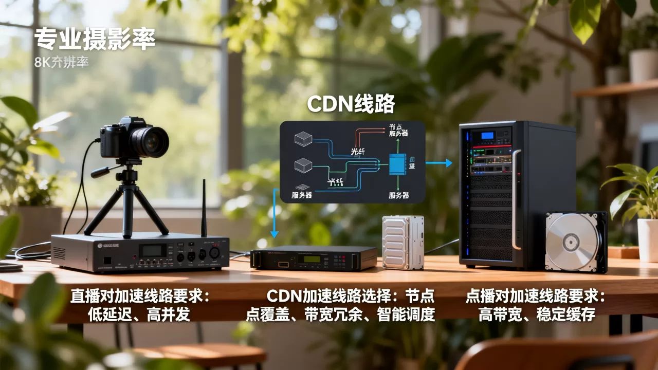 直播和点播对加速线路要求有何不同?CDN加速线路怎么选 直播和点播对加速线路要求有何不同?CDN加速线路怎么选