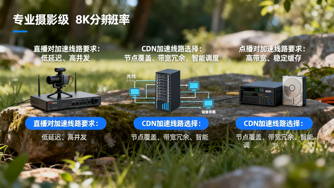 直播和点播对加速线路要求有何不同?CDN加速线路怎么选 直播和点播对加速线路要求有何不同?CDN加速线路怎么选