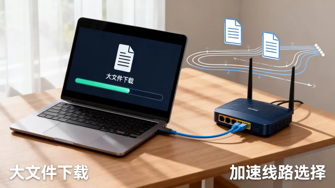 大文件下载为什么更适合走加速线路？加速线路怎么选