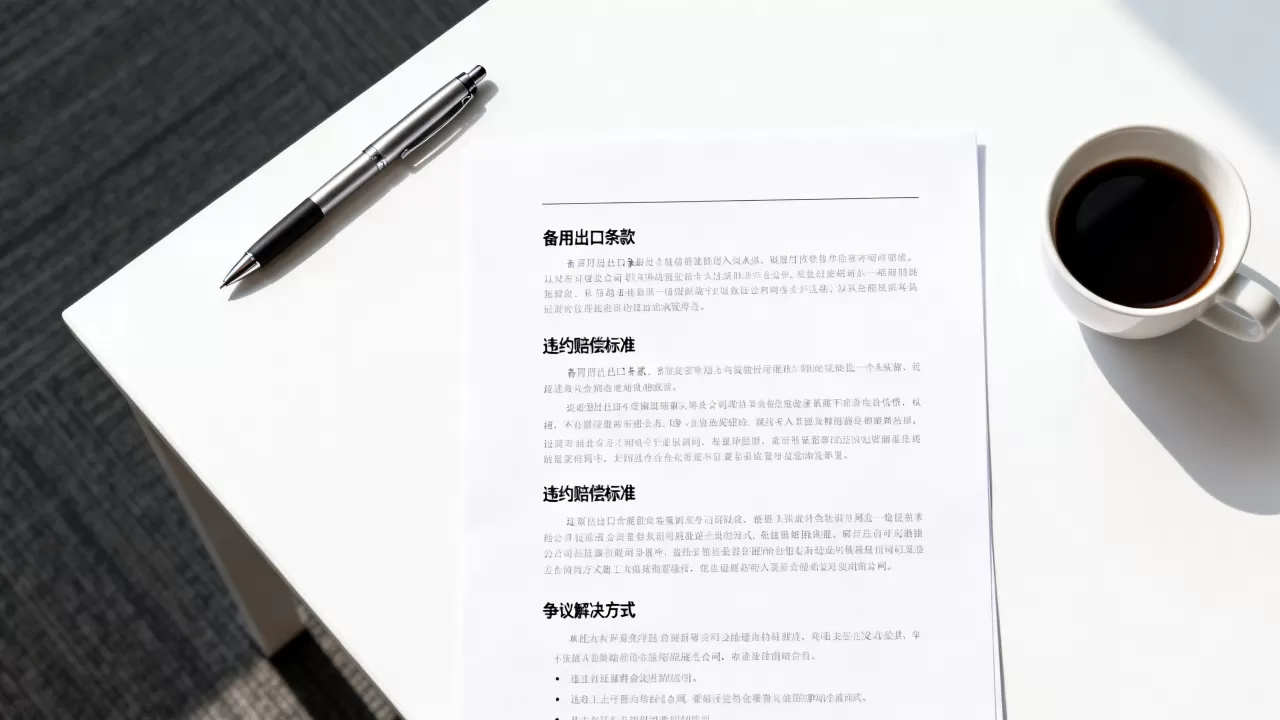 备用出口要在签约前谈定哪些条款,合同漏掉这一条损失有多大? 备用出口要在签约前谈定哪些条款,合同漏掉这一条损失有多大?