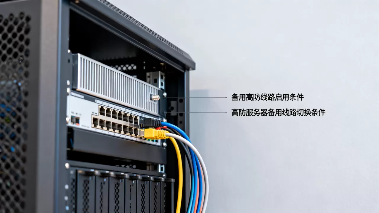 备用高防线路在什么条件下启用？高防服务器备用线路切换条件