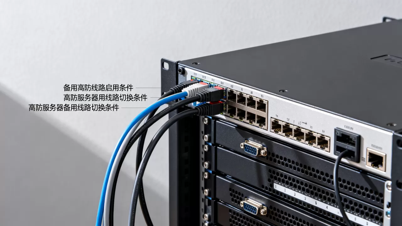 备用高防线路在什么条件下启用？高防服务器备用线路切换条件