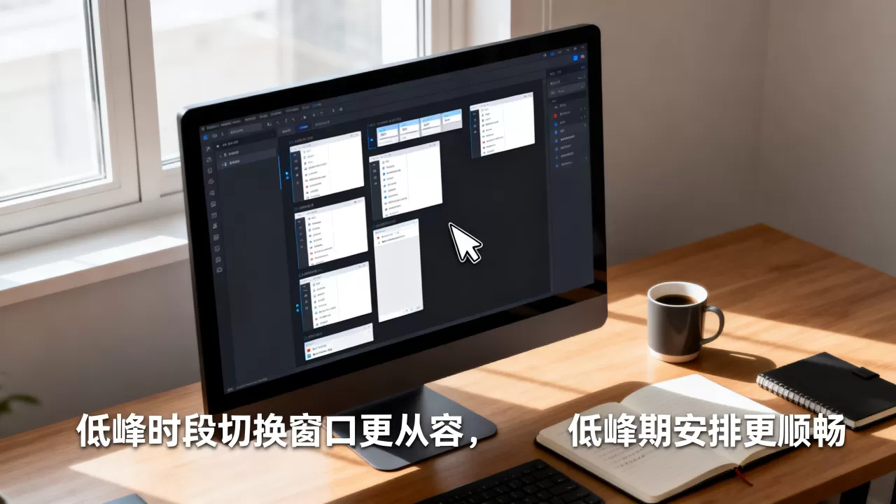 低峰时段切换窗口会更从容吗？如何安排在低峰期更顺畅？