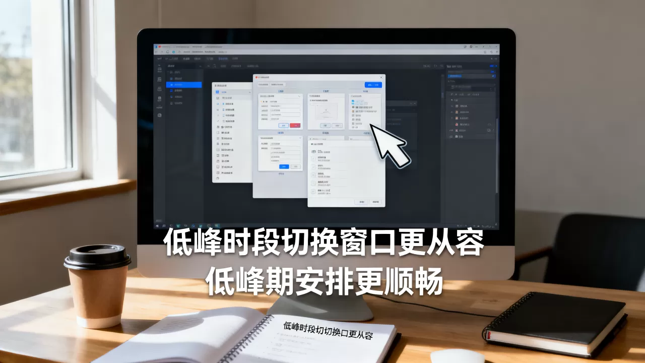 低峰时段切换窗口会更从容吗？如何安排在低峰期更顺畅？