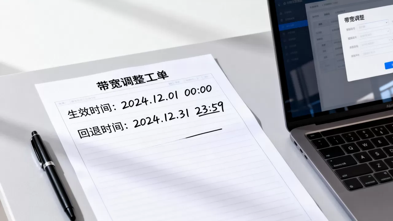 带宽调整的工单里要写清生效时间与回退吗,带宽调整工单注意事项? 带宽调整的工单里要写清生效时间与回退吗,带宽调整工单注意事项?