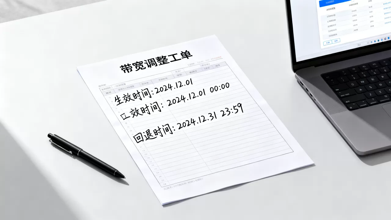 带宽调整的工单里要写清生效时间与回退吗,带宽调整工单注意事项? 带宽调整的工单里要写清生效时间与回退吗,带宽调整工单注意事项?