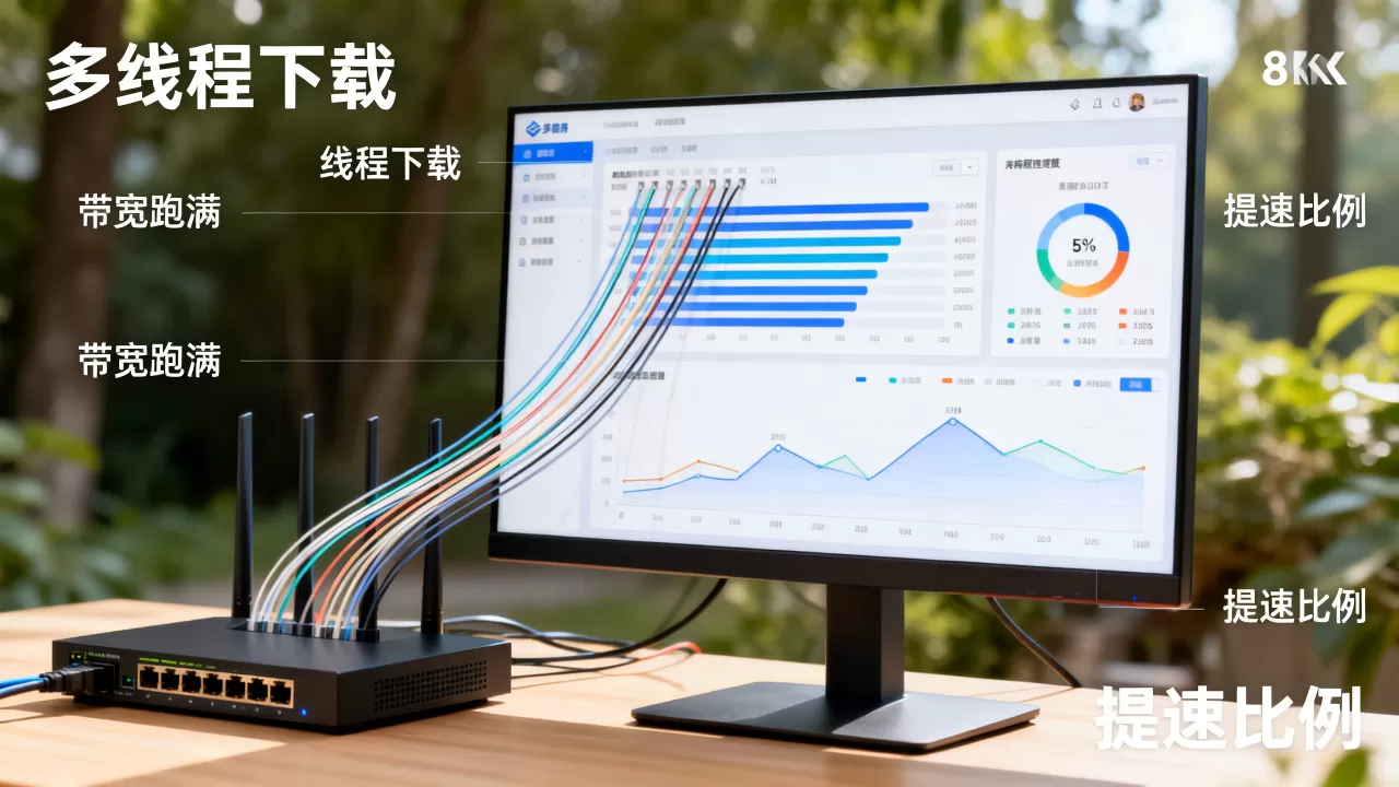 多线程下载为什么能把带宽跑满?多线程下载能提速多少? 多线程下载为什么能把带宽跑满?多线程下载能提速多少?