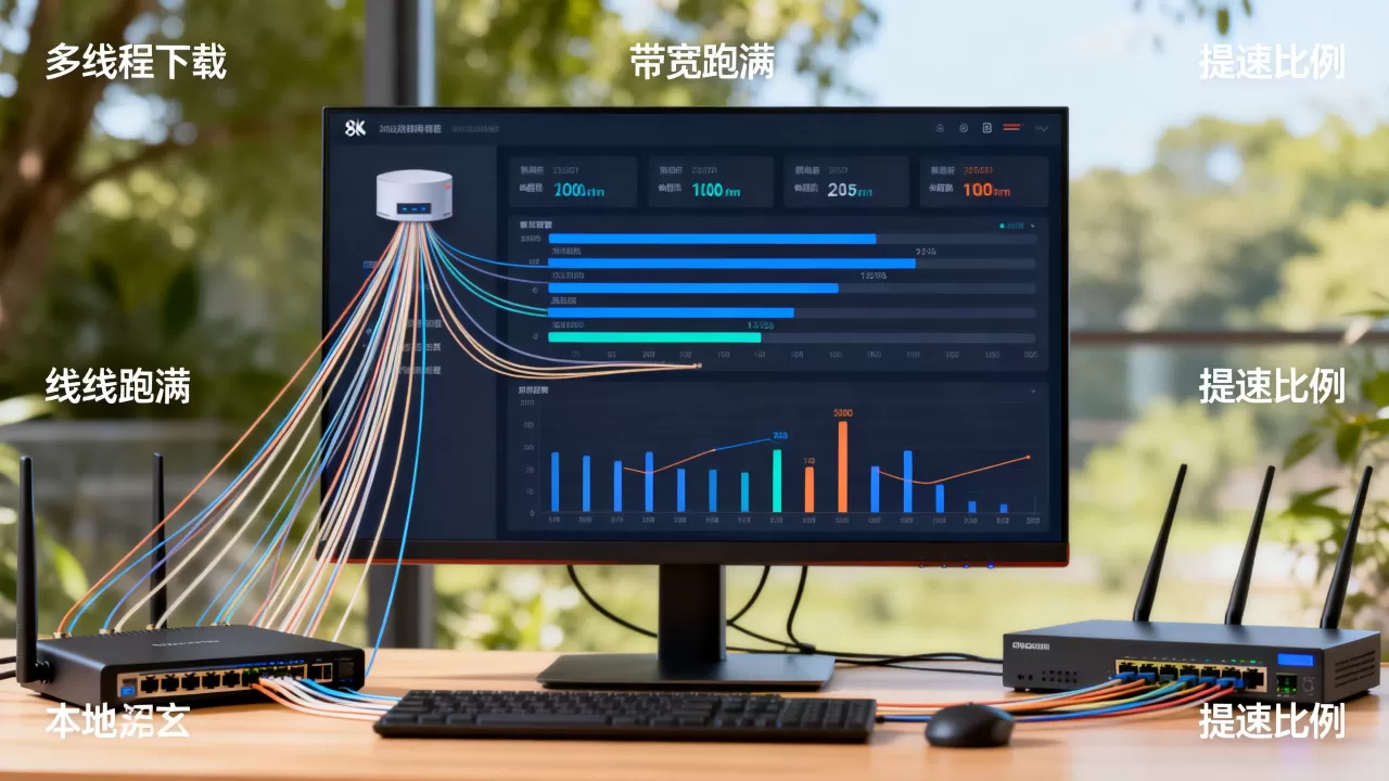 多线程下载为什么能把带宽跑满?多线程下载能提速多少? 多线程下载为什么能把带宽跑满?多线程下载能提速多少?