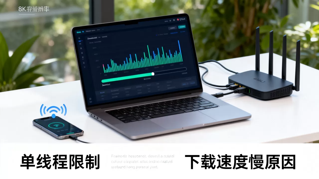 速度上不去先确认是不是单线程限制，为什么下载速度慢？
