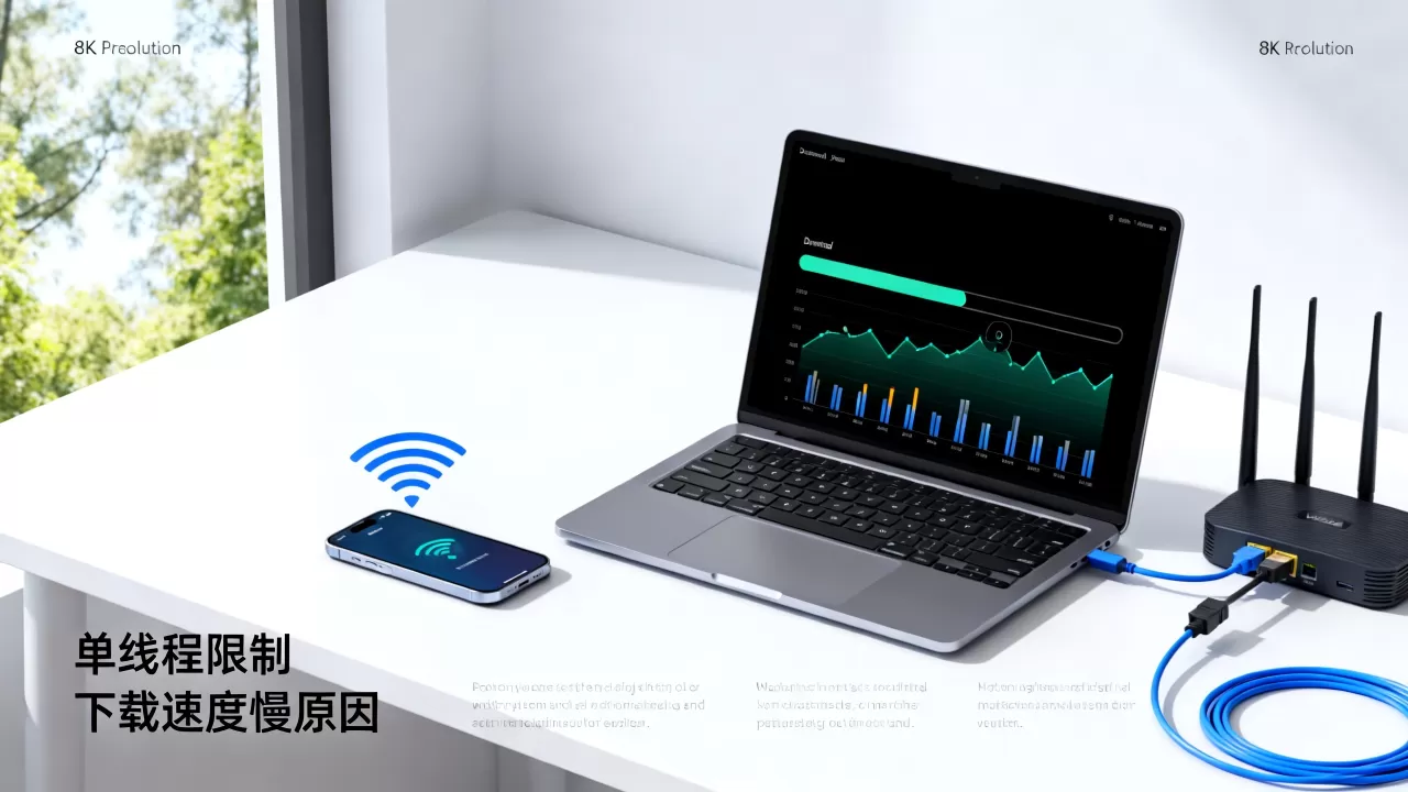 速度上不去先确认是不是单线程限制，为什么下载速度慢？