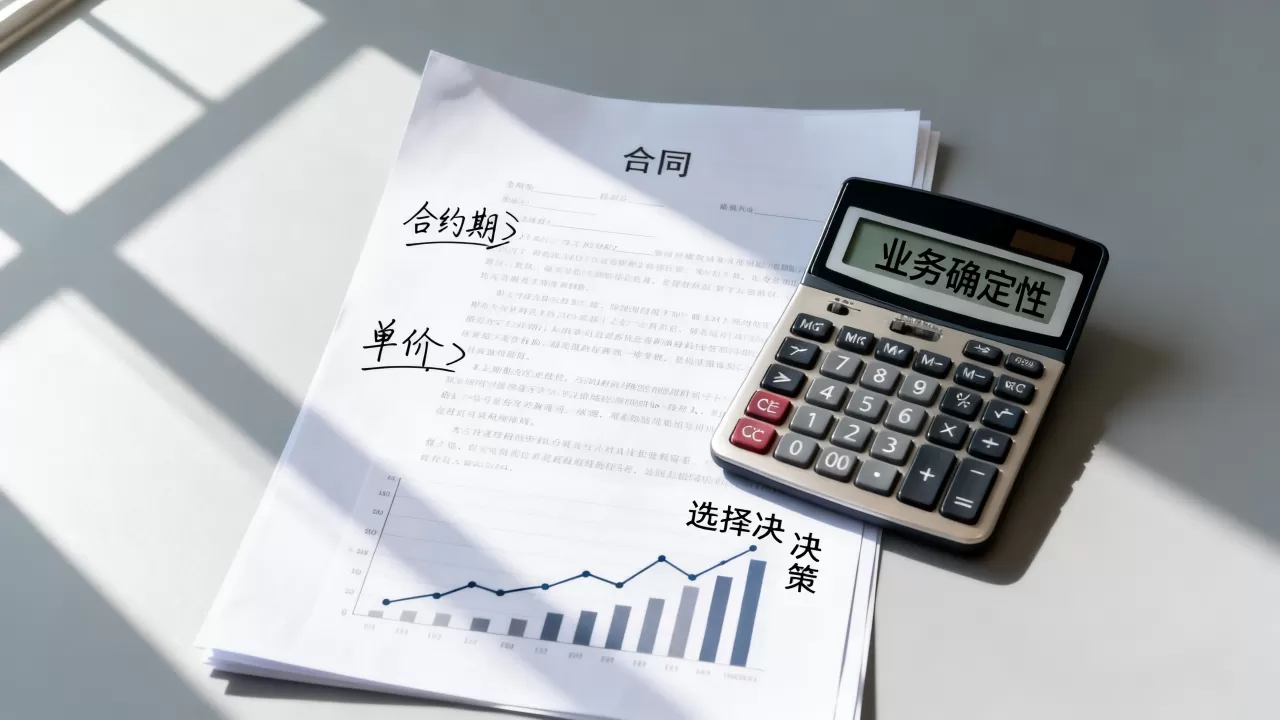 合约期长短与单价如何取舍,业务确定性决定选择吗? 合约期长短与单价如何取舍,业务确定性决定选择吗?