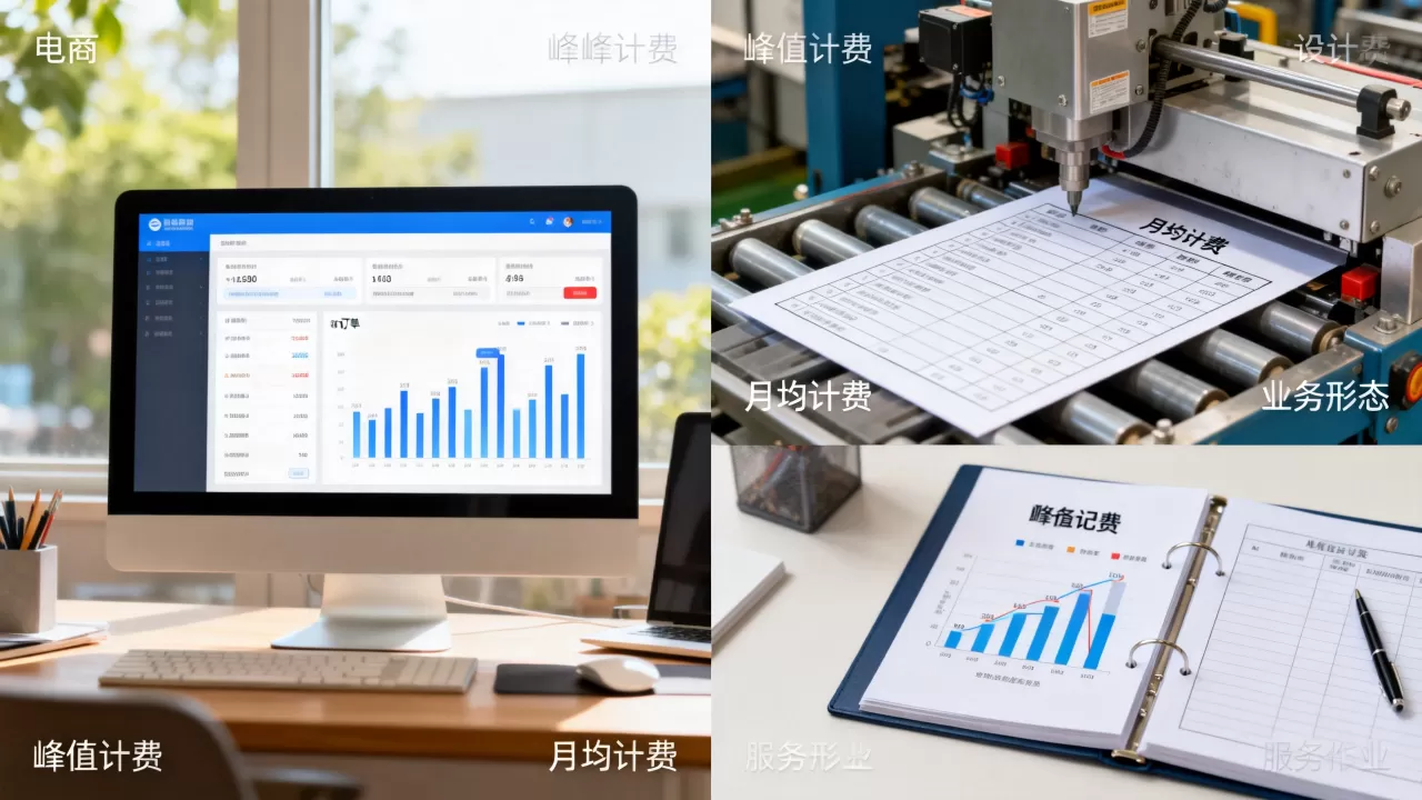 峰值计费与月均计费分别适合什么业务形态?哪个更省钱? 峰值计费与月均计费分别适合什么业务形态?哪个更省钱?
