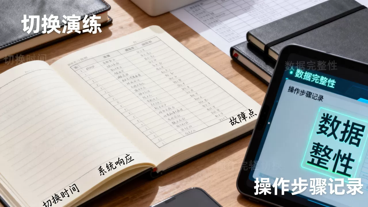 切换演练记录该包含哪些可复盘的数据？切换演练复盘数据有哪些