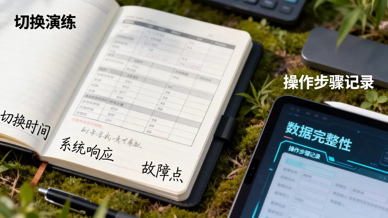 切换演练记录该包含哪些可复盘的数据？切换演练复盘数据有哪些