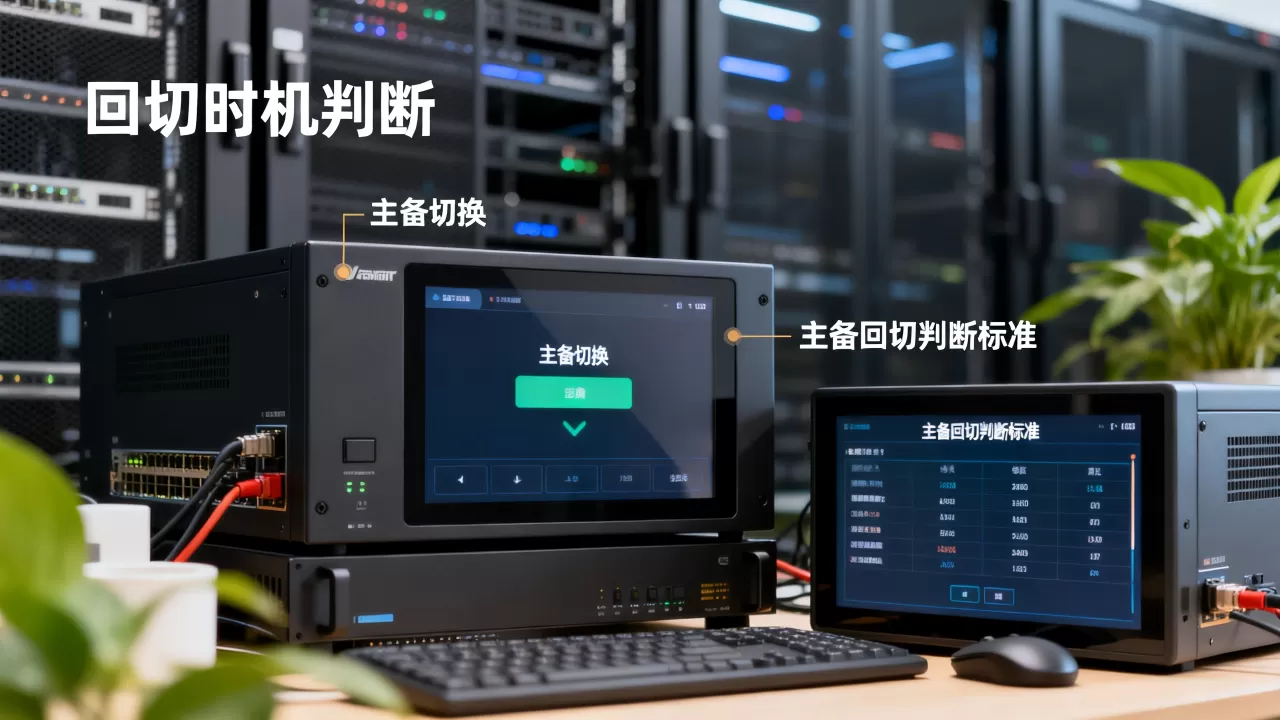 主备切换之后回切时机应该怎样判断?主备回切判断标准是什么? 主备切换之后回切时机应该怎样判断?主备回切判断标准是什么?