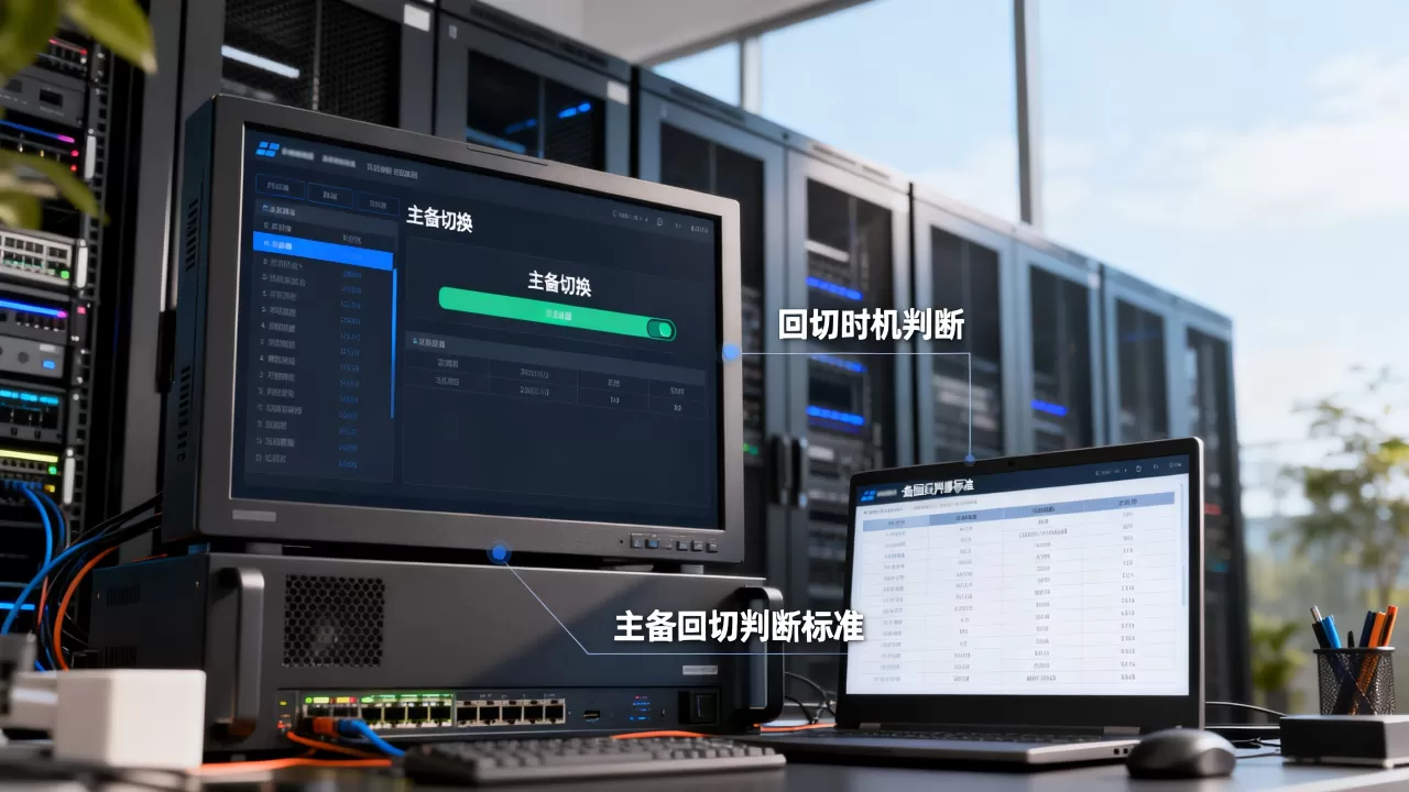 主备切换之后回切时机应该怎样判断?主备回切判断标准是什么? 主备切换之后回切时机应该怎样判断?主备回切判断标准是什么?