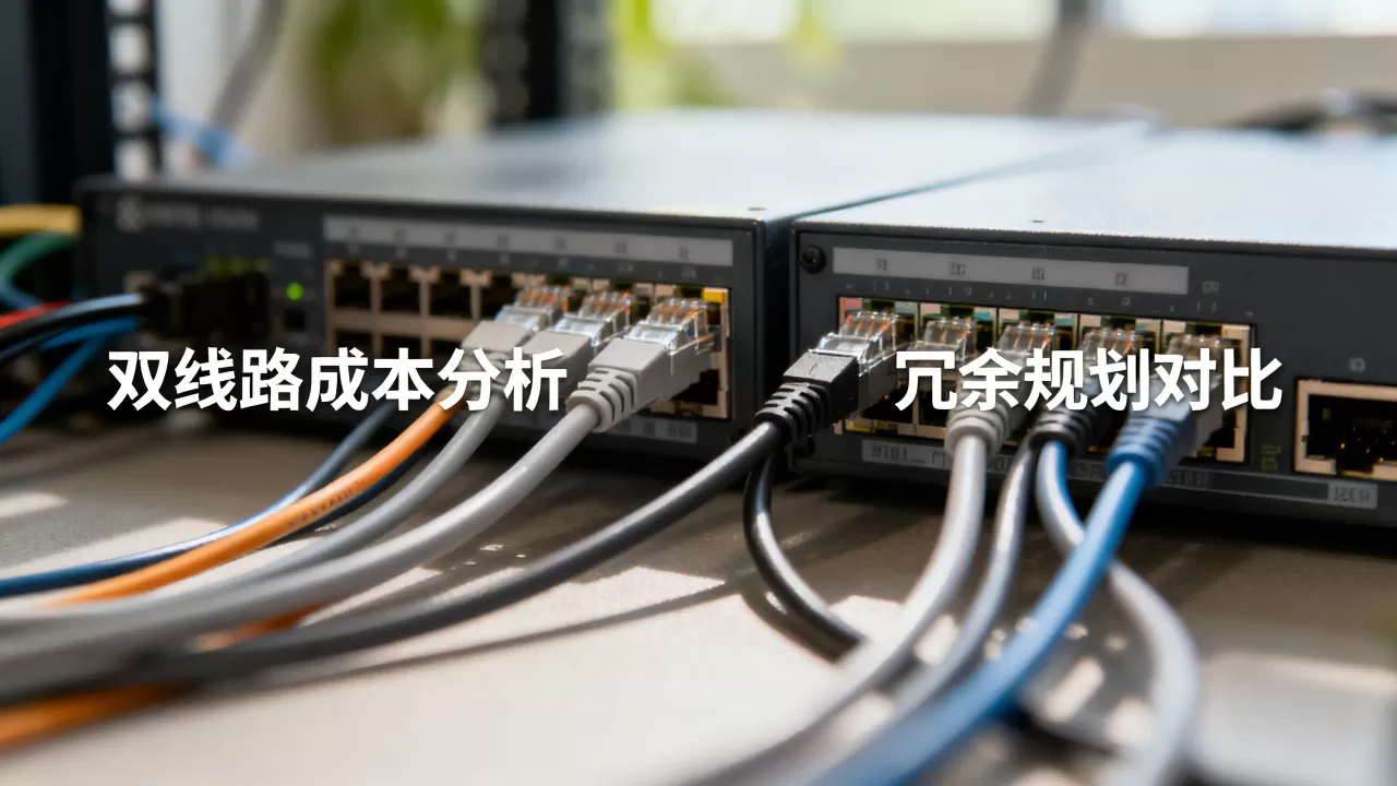 双线路的成本与中断代价如何权衡，冗余规划双线路成本高吗